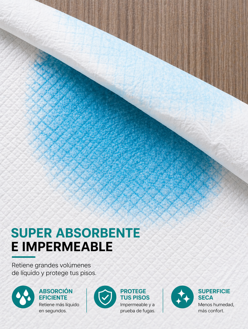 Sabanillas PadClean blancas ultra
absorbentes para entrenamiento de
perros
