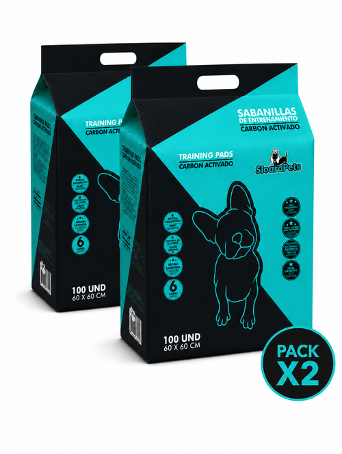 Sabanillas CarboPro carbon activado para
perros control de olores 60x60cm  200 sabanillas