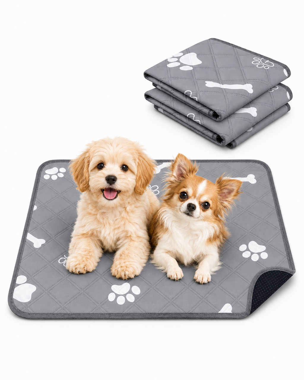 EcoPad 60 — Pack 2 und | Sabanilla lavable reutilizable 60x60cm — Sloarapets